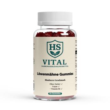 Löwenmähne + Vitamin B6 Gummies