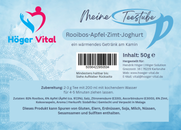 Meine Teestube - Rooibos-Apfel-Zimt-Joghurt