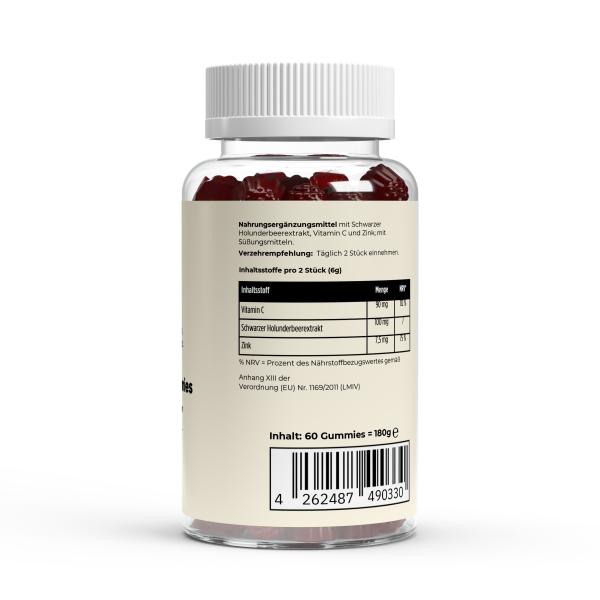Elderberry + Vitamin C + Zink Gummies