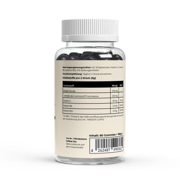 Shilajit Gummies + Vitamin C,B6, B12
