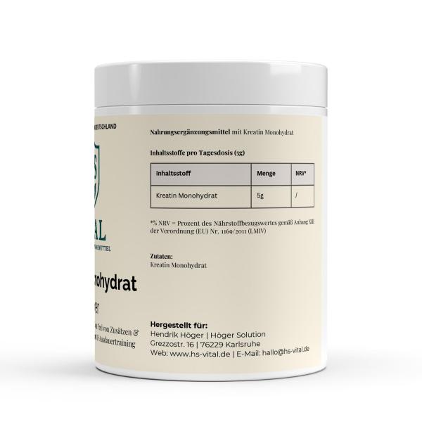 Kreatin Monohydrat Pulver